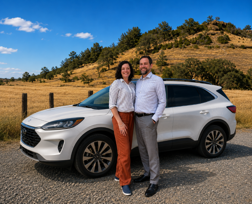 Summit Tint Studio family-owned automotive window tinting business in Chico California — husband and wife team