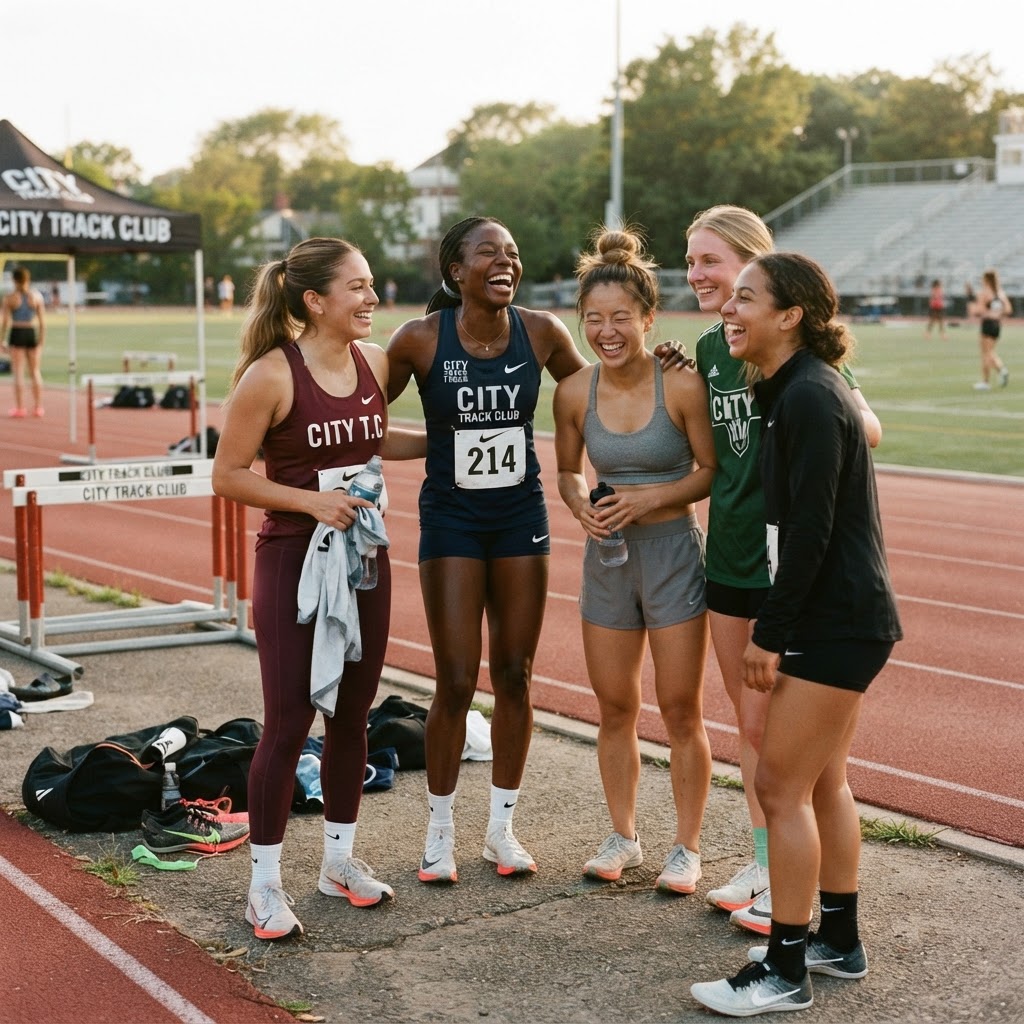 Women after training