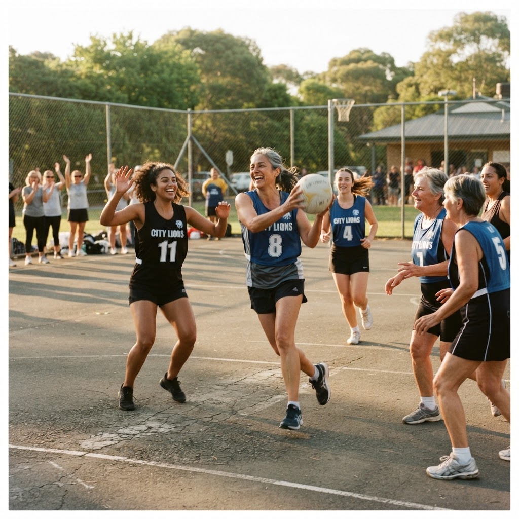 Women playing sport