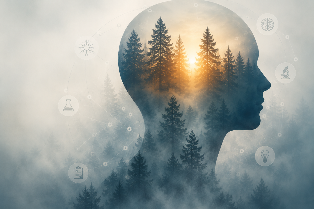 Brain health and cognitive clarity illustration