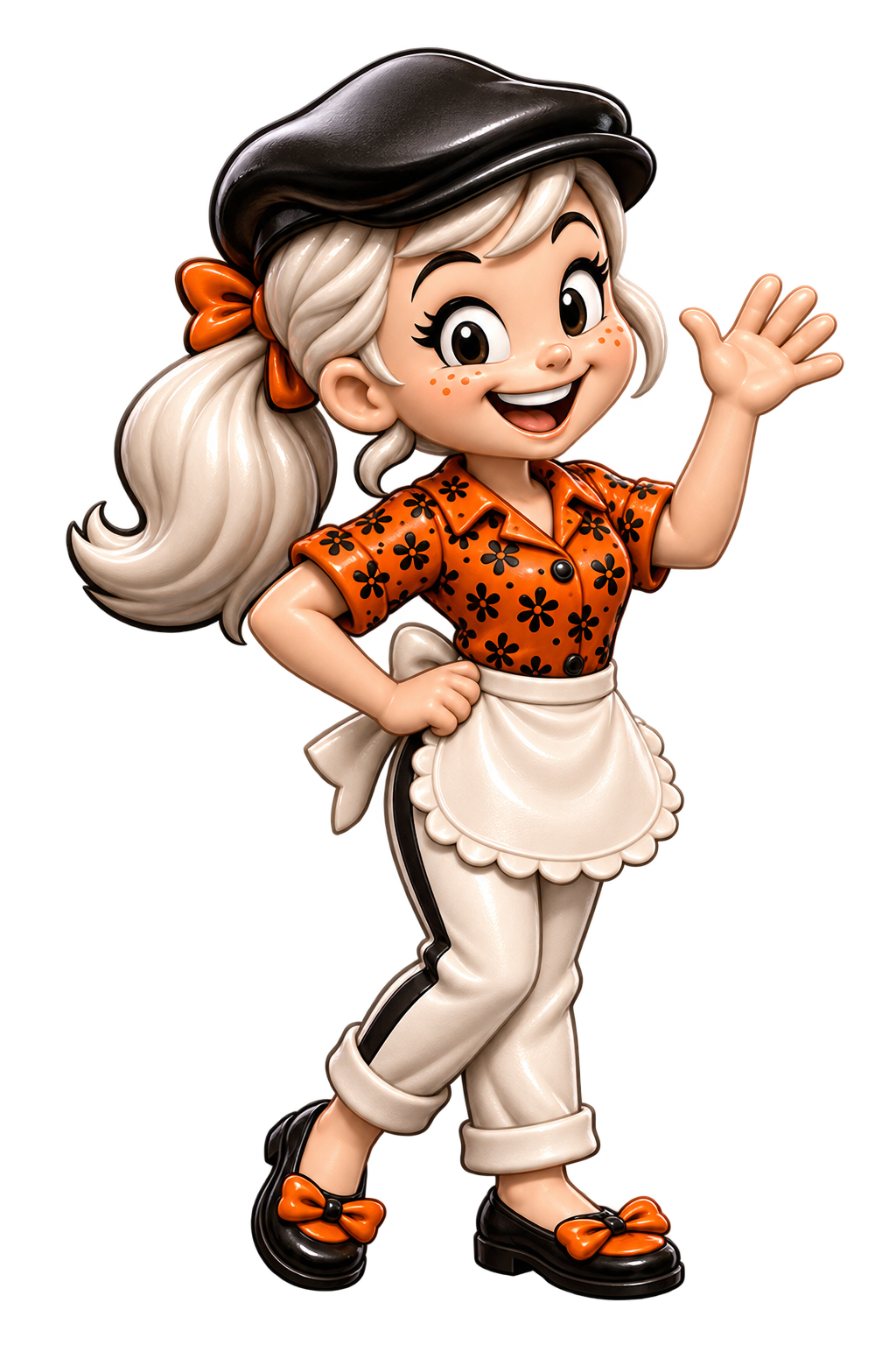 Elli Mae waving goodbye