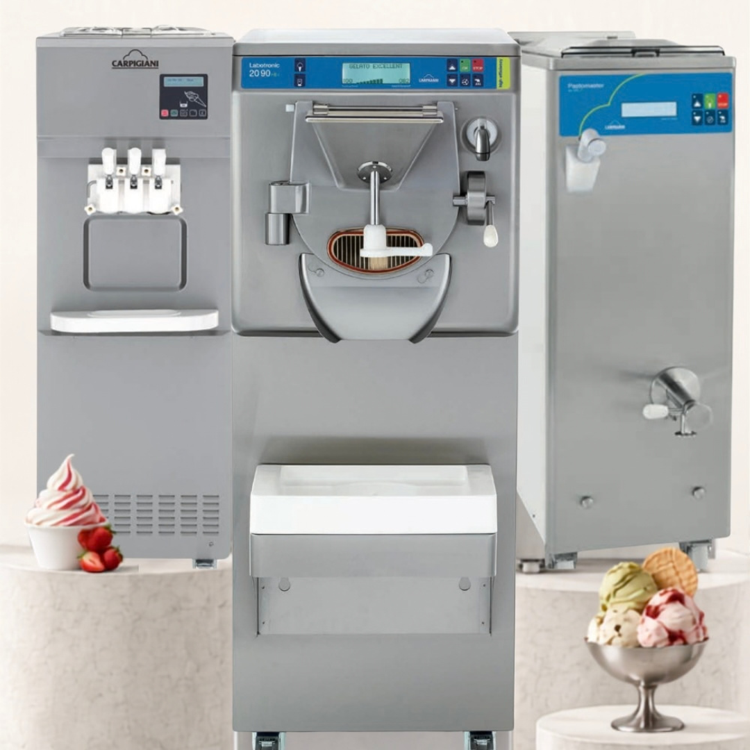Equipos Carpigiani: mantecadora, pasteurizadora y máquina de soft
