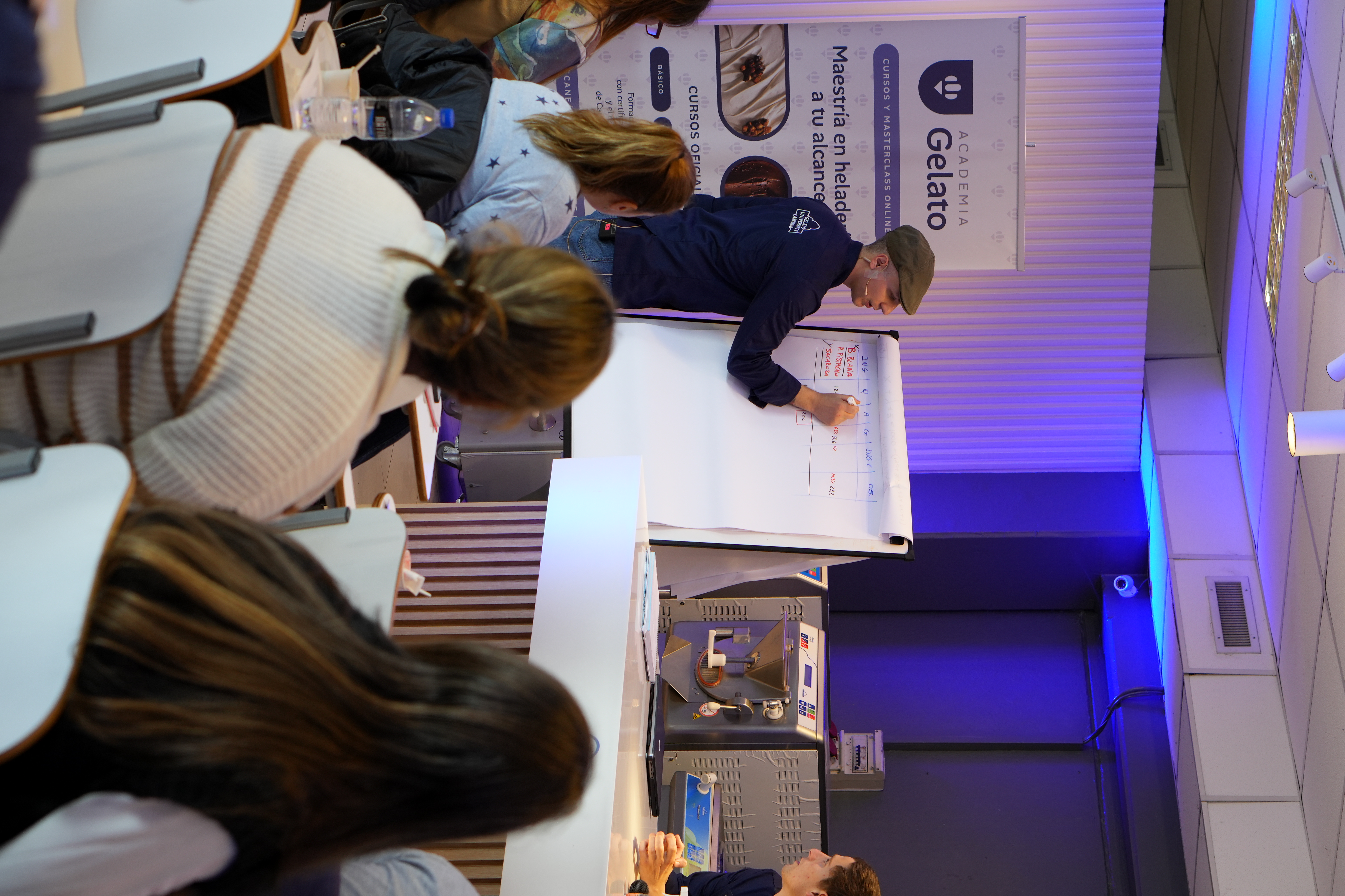 Clase en Carpigiani Gelato University