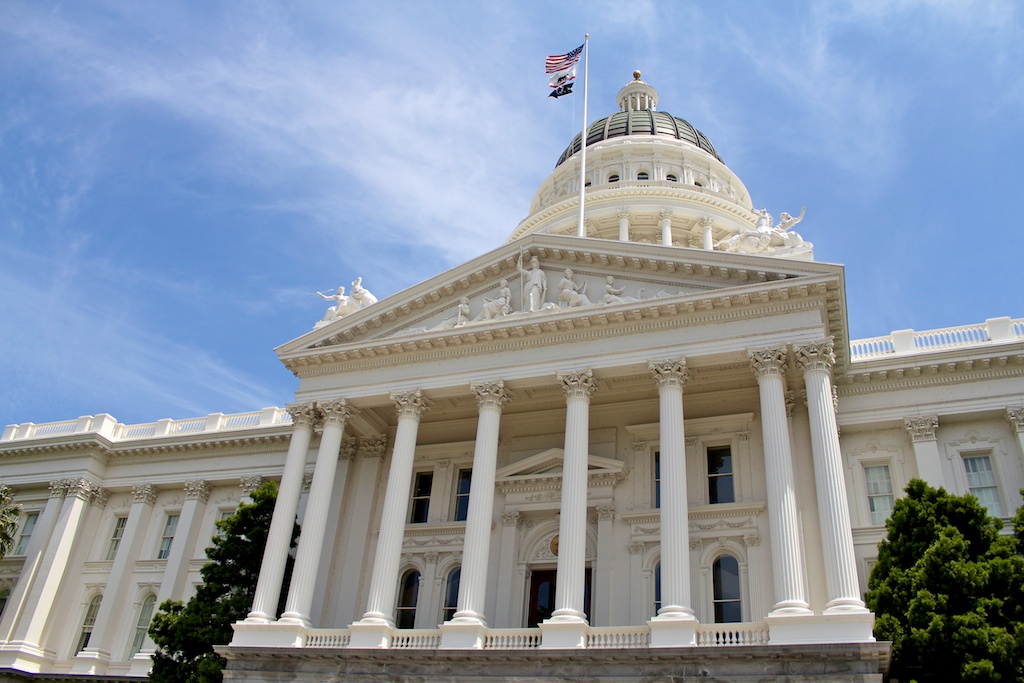 California State Capitol at golden hour