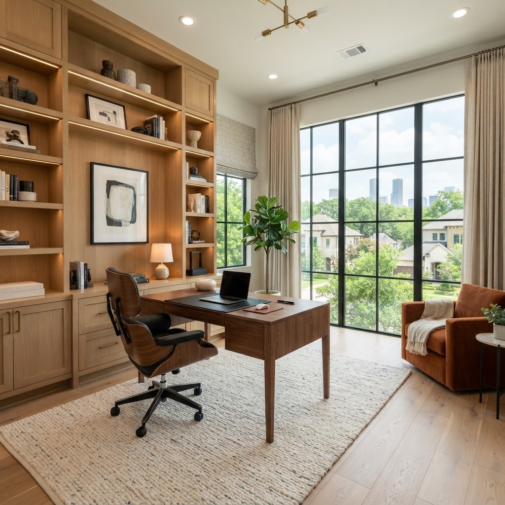 The Houston 'Warm-Modern' Workspace Handbook: A 2026 Strategic Guide to Integrating Professional Productivity with Residential Comfort
