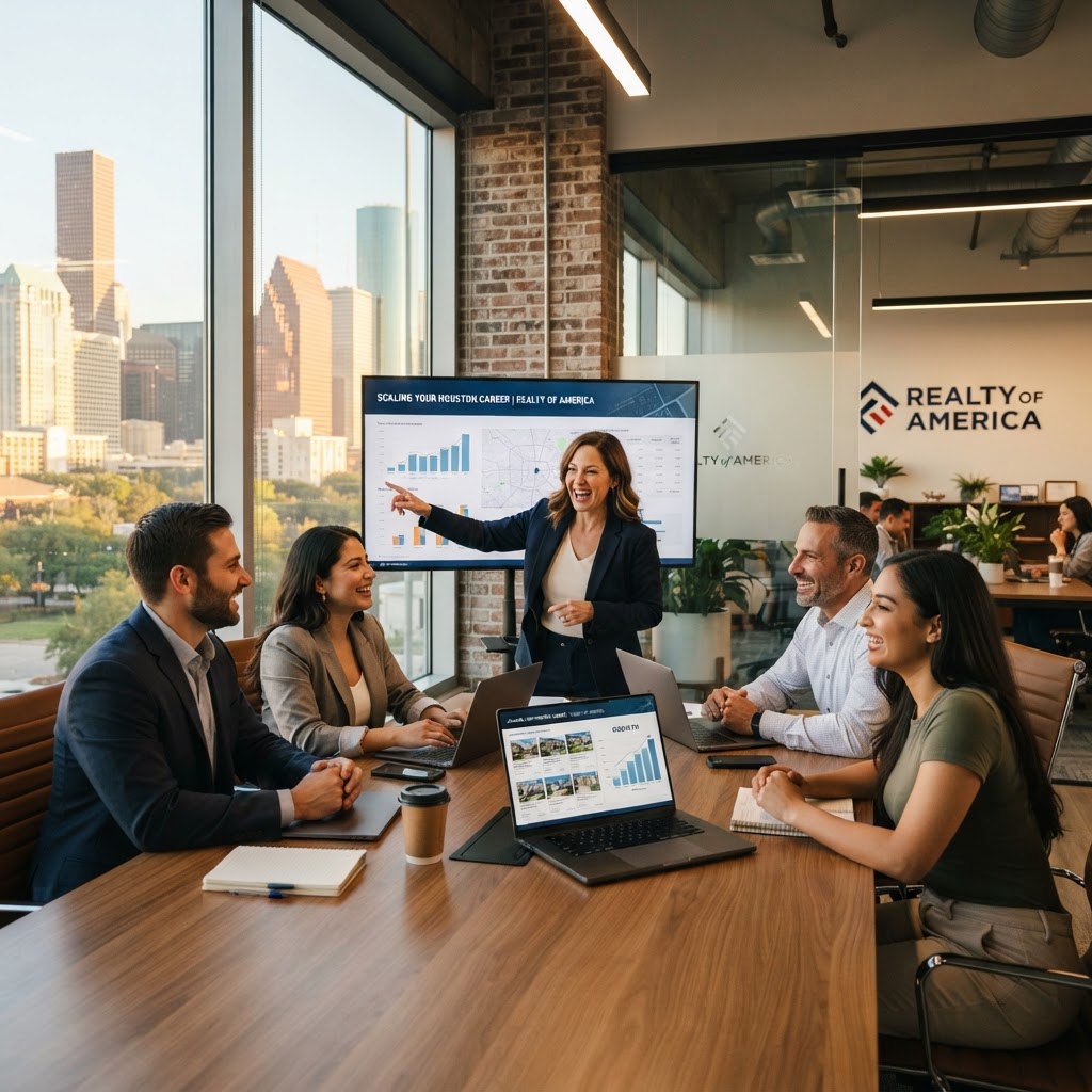 Scaling Your Houston Real Estate Career: The Realty of America Edge