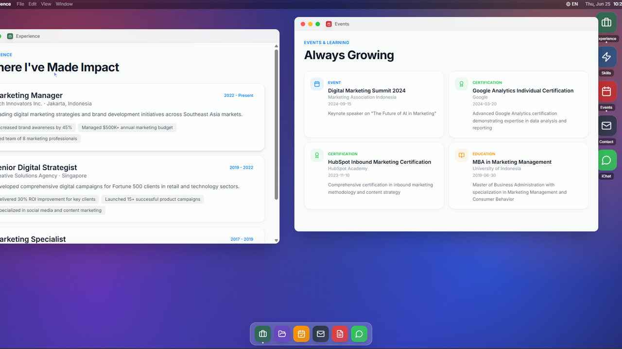 iPort Creative Portfolio template preview