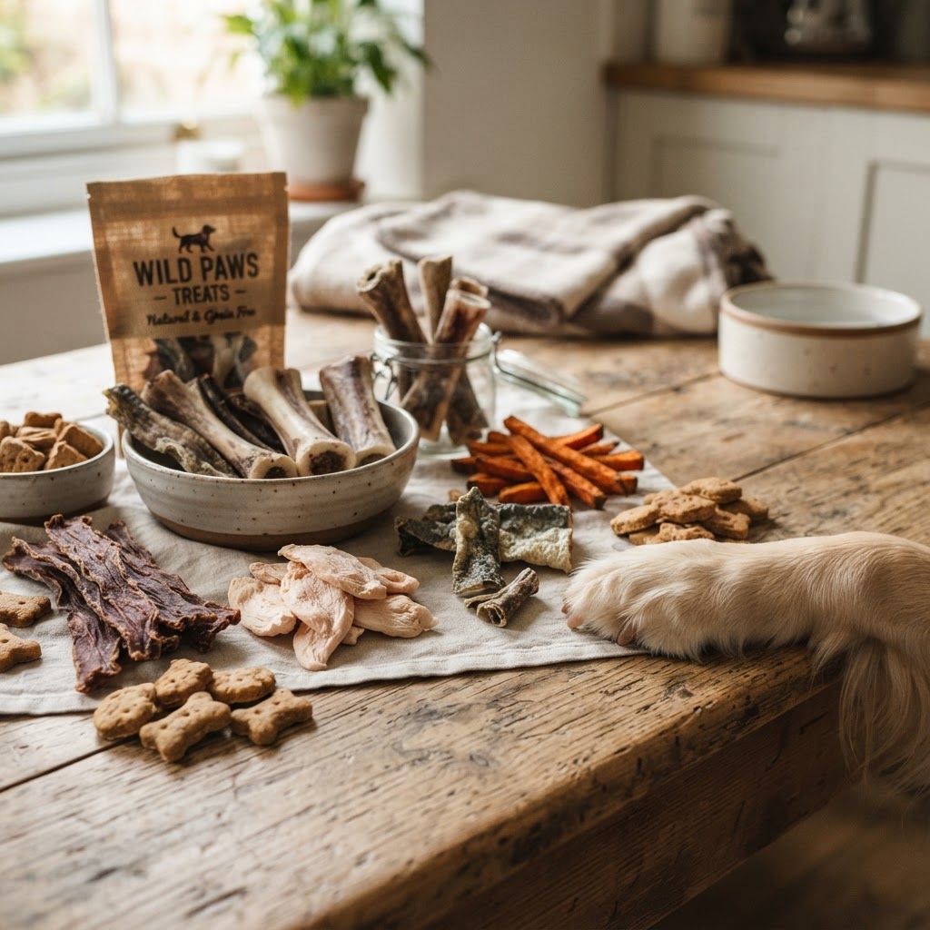 Snacks naturales para perros: liofilizados, deshidratados y BARF