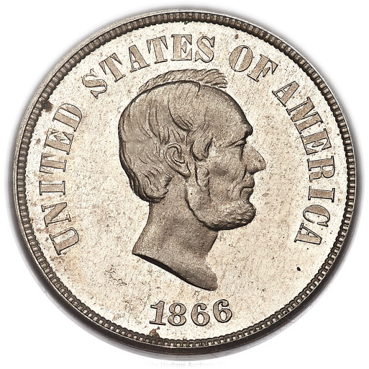 1866 Pattern & Experimental Coins obverse