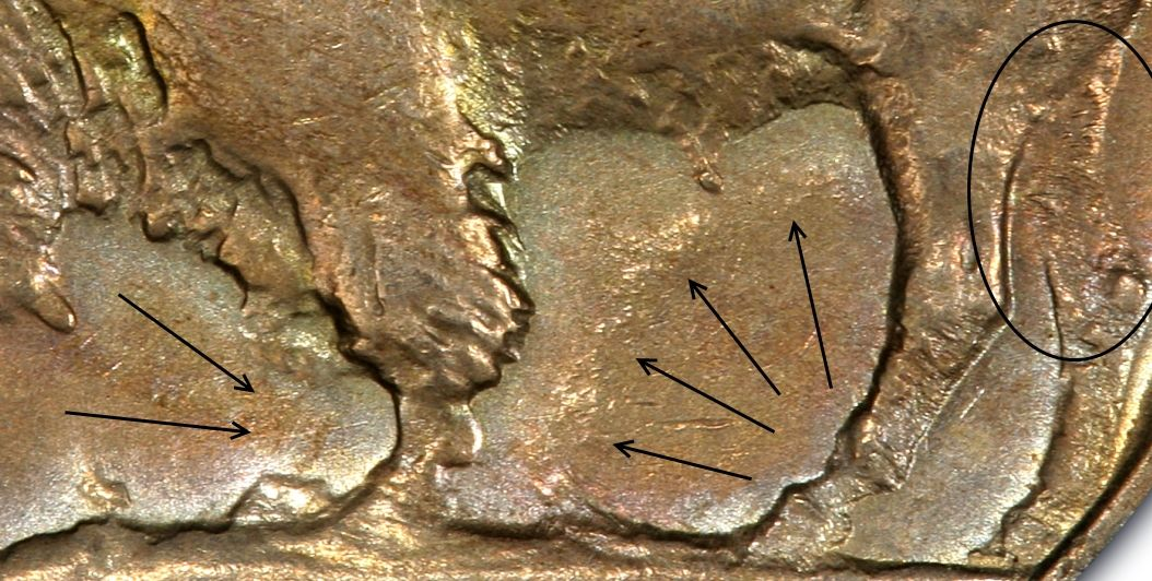 1937-D Abraded Dies obverse