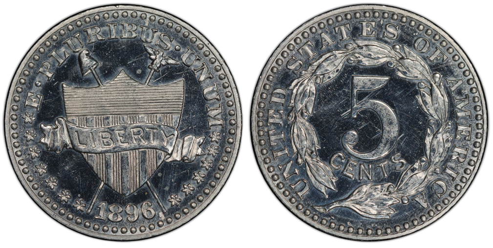 1896 Pattern & Experimental Coins obverse
