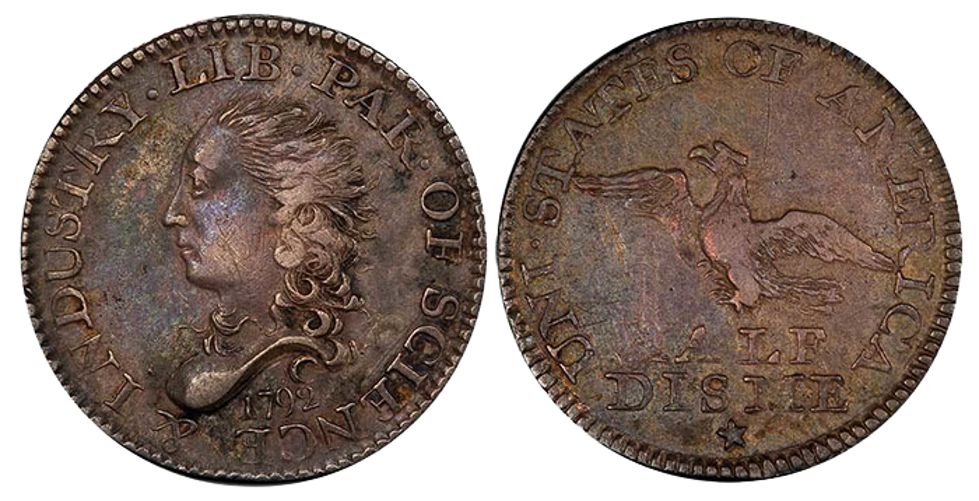 1792 Pattern & Experimental Coins obverse