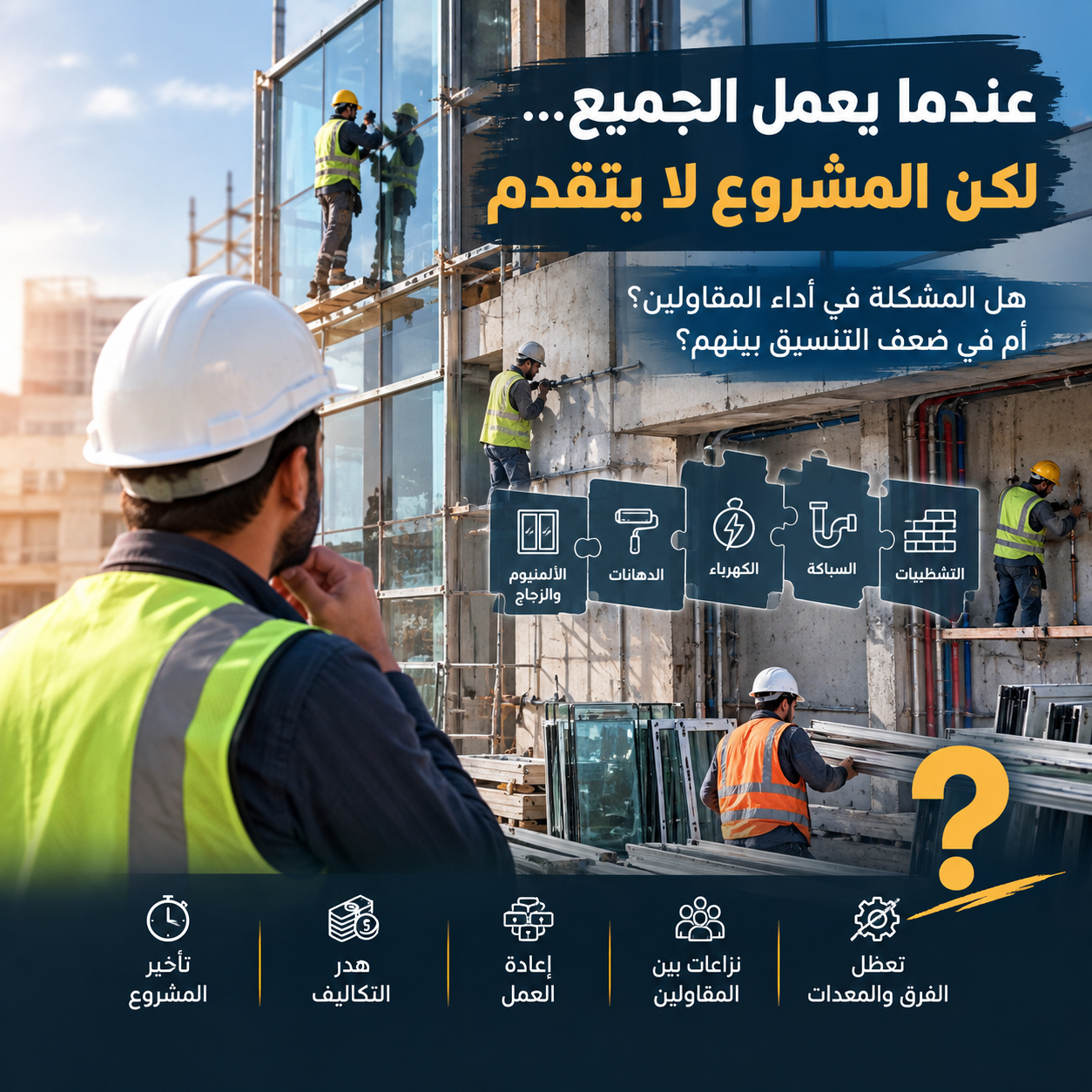 عندما يعمل الجميع… لكن المشروع لا يتقدم