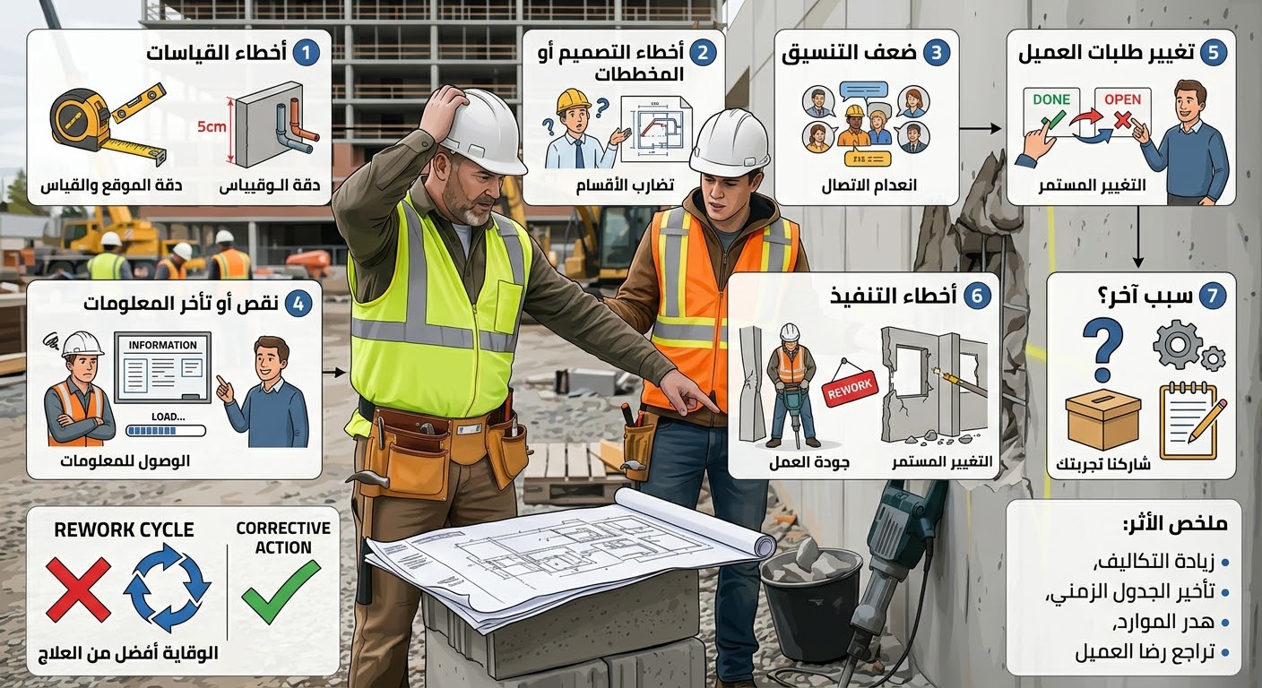 إعادة العمل… لماذا ندفع مرتين مقابل العمل نفسه؟