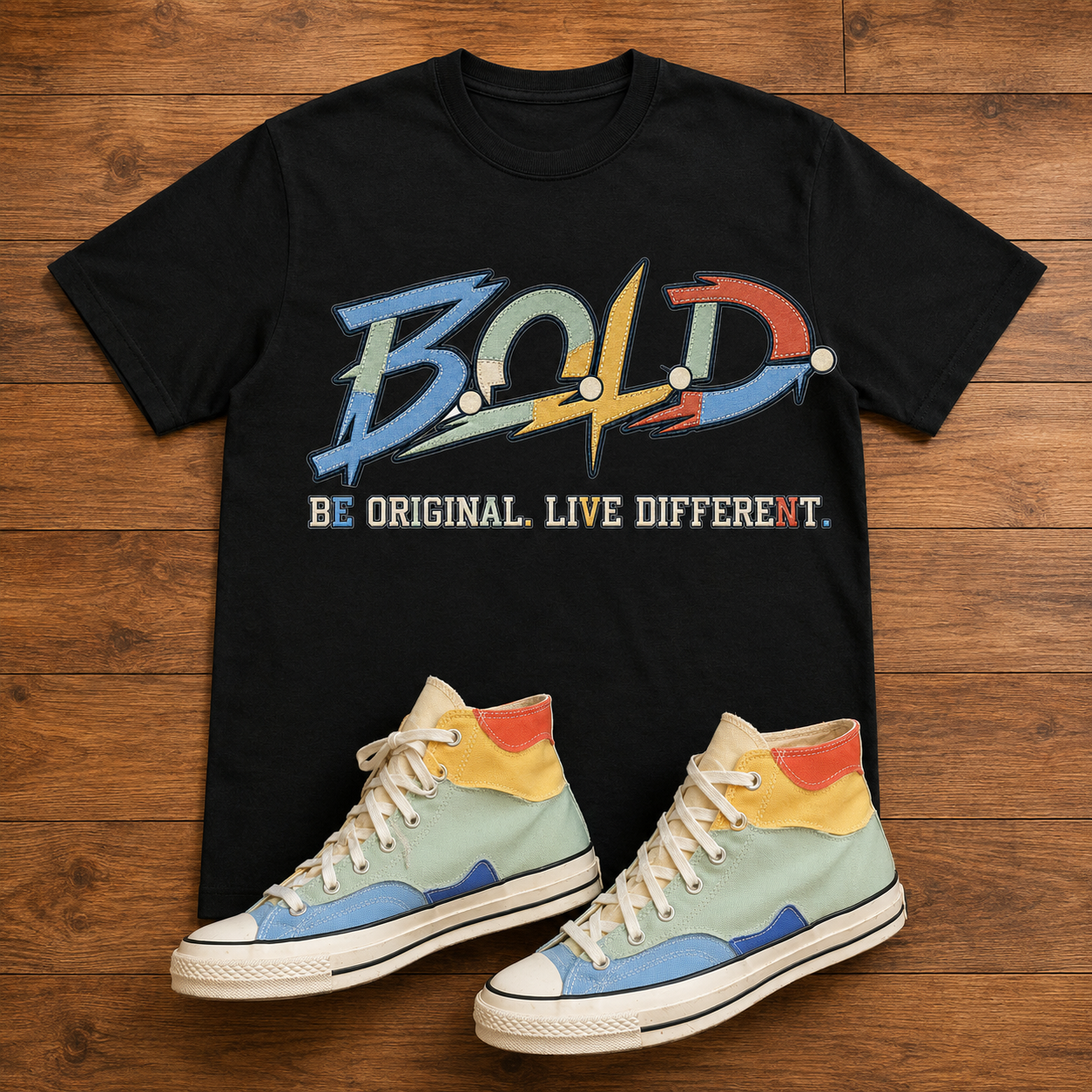 B.O.L.D Color Stitch Tee