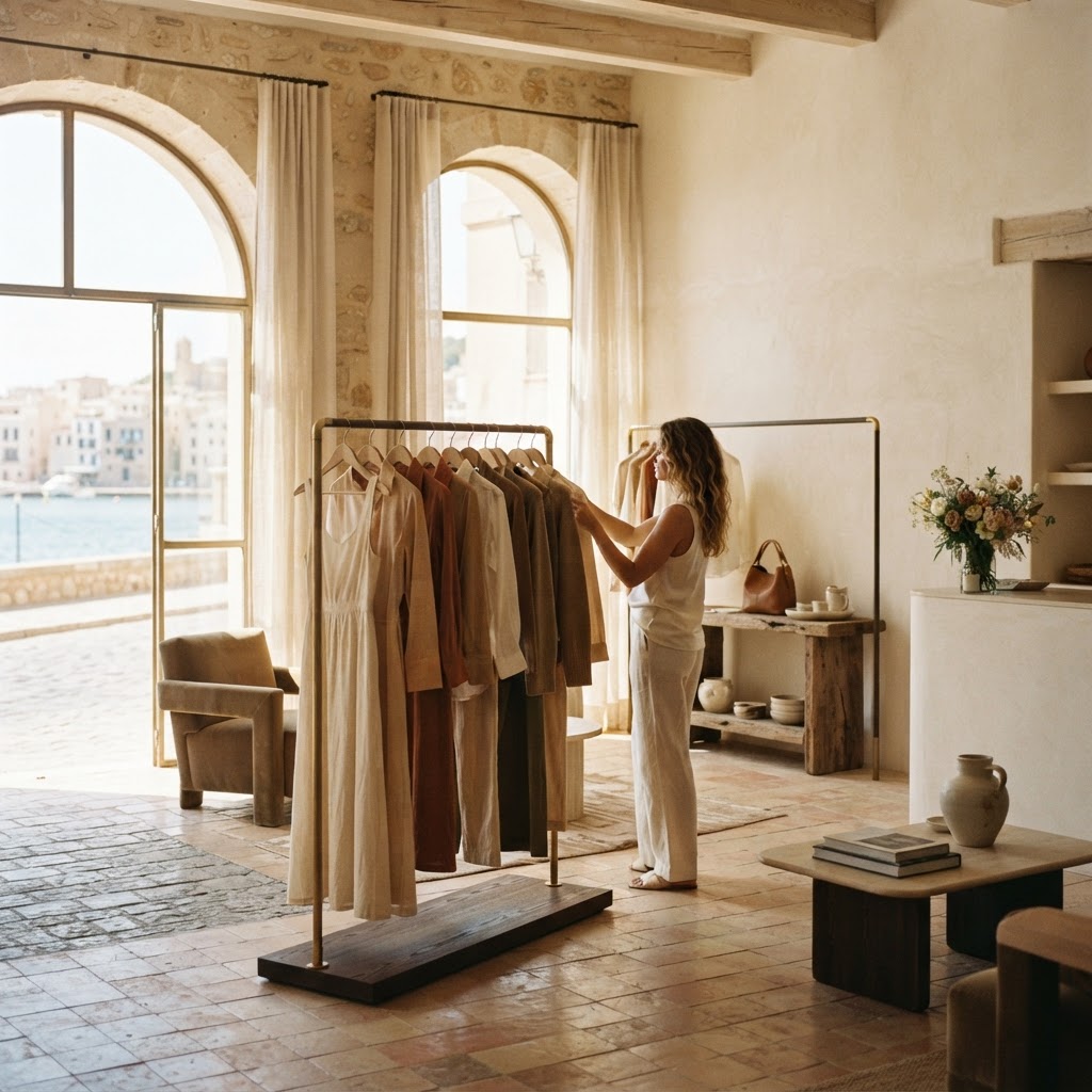 Private shopping in a luxury boutique