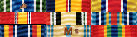 Military Awards Ribbon Rack