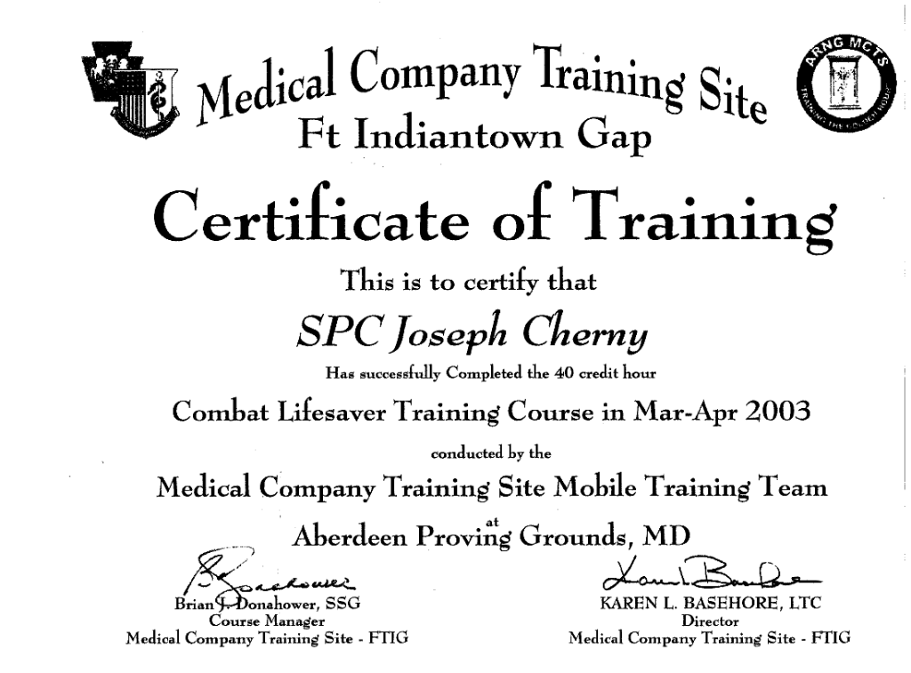 Combat Lifesaver Course