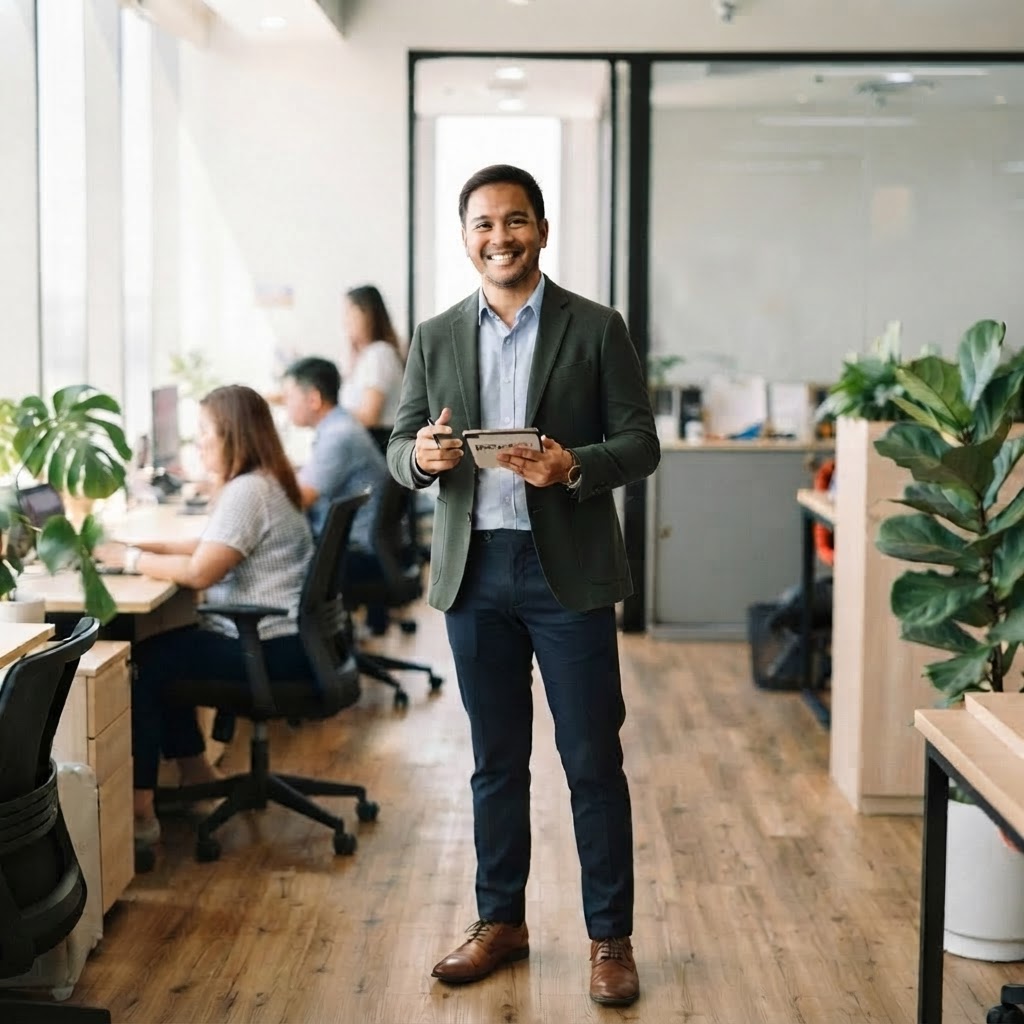 Friendly Filipino insurance advisor ready to help