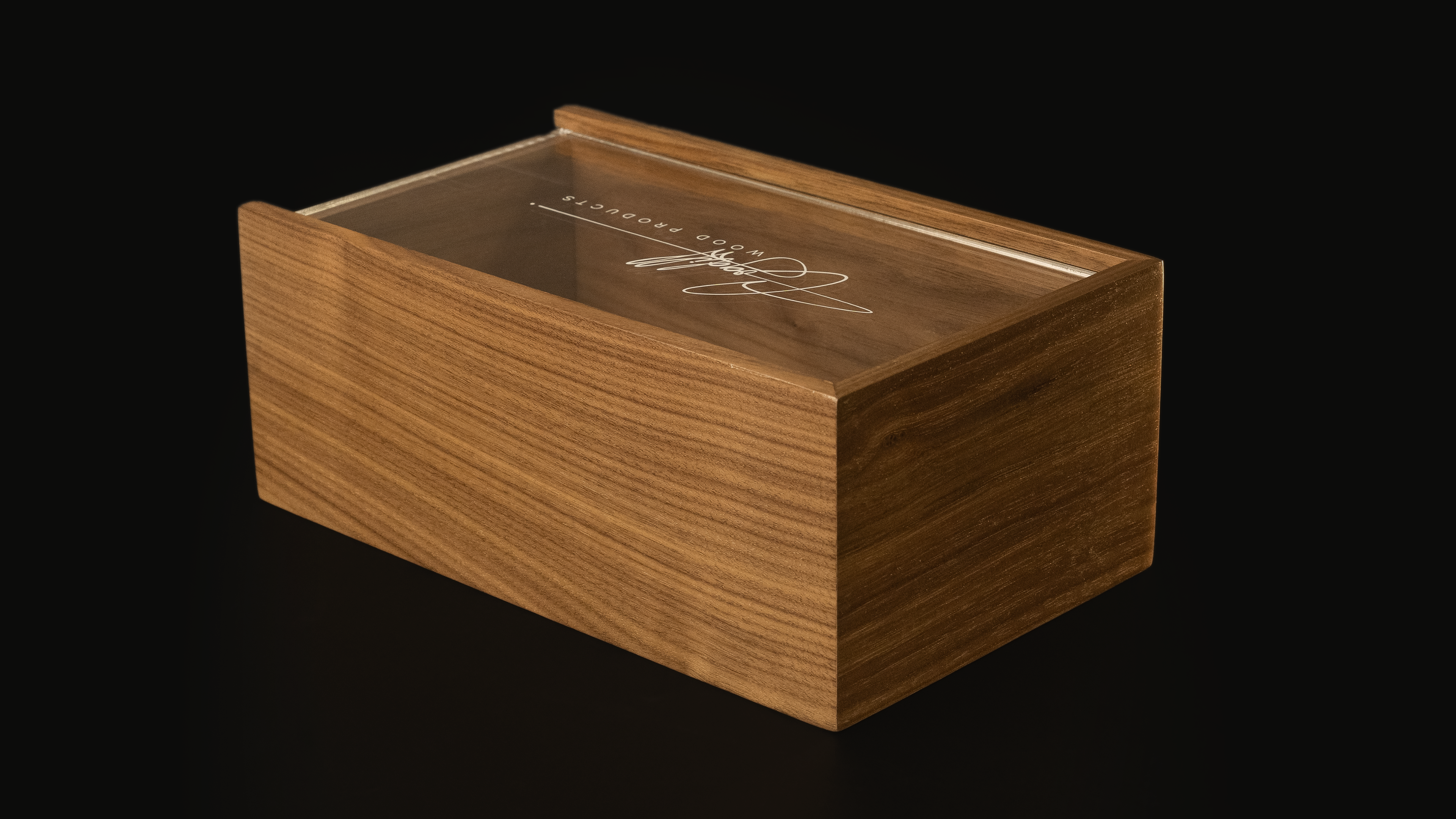 Acrylic Sliding Lid Box — view 3