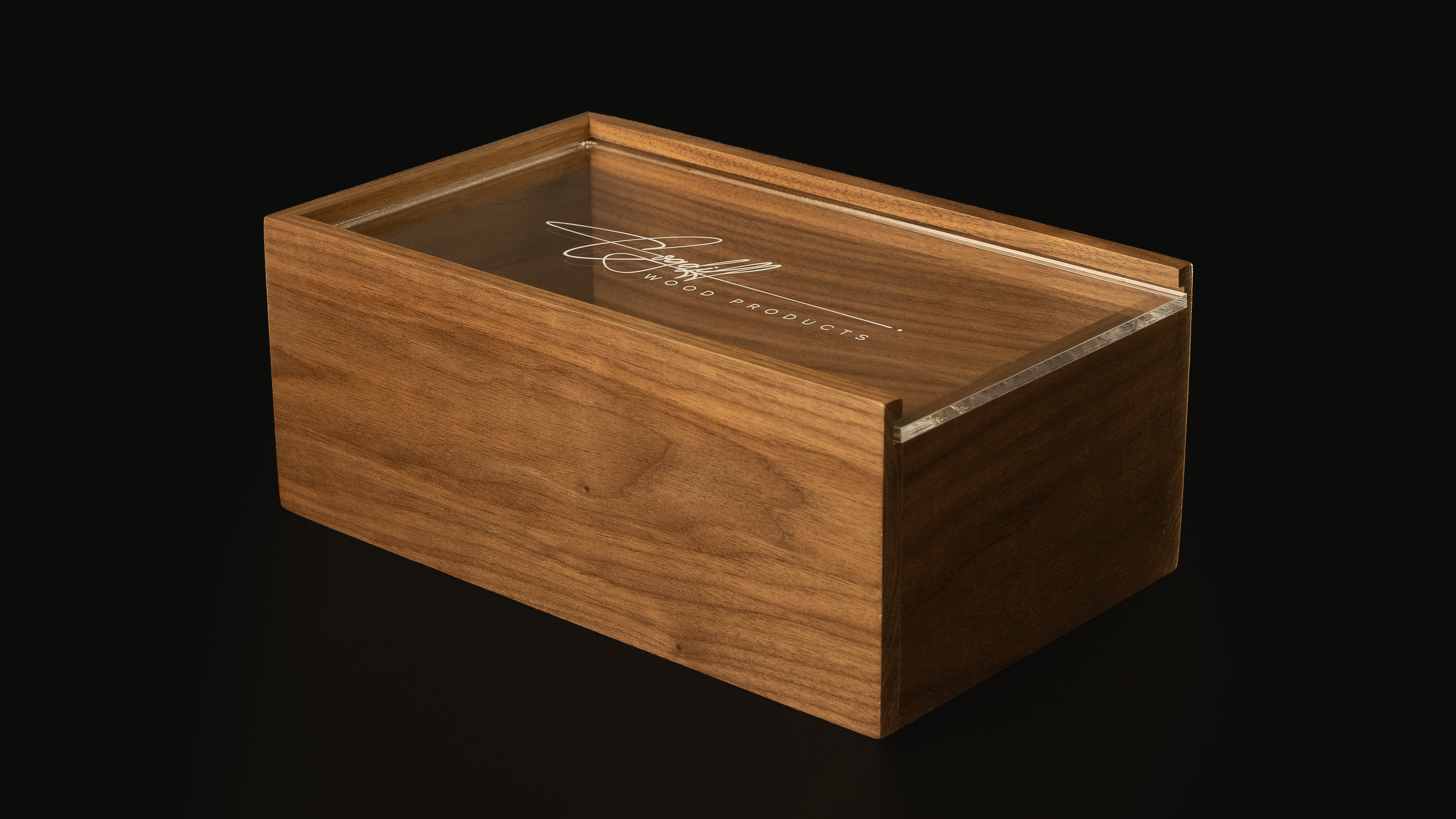 Acrylic Sliding Lid Box