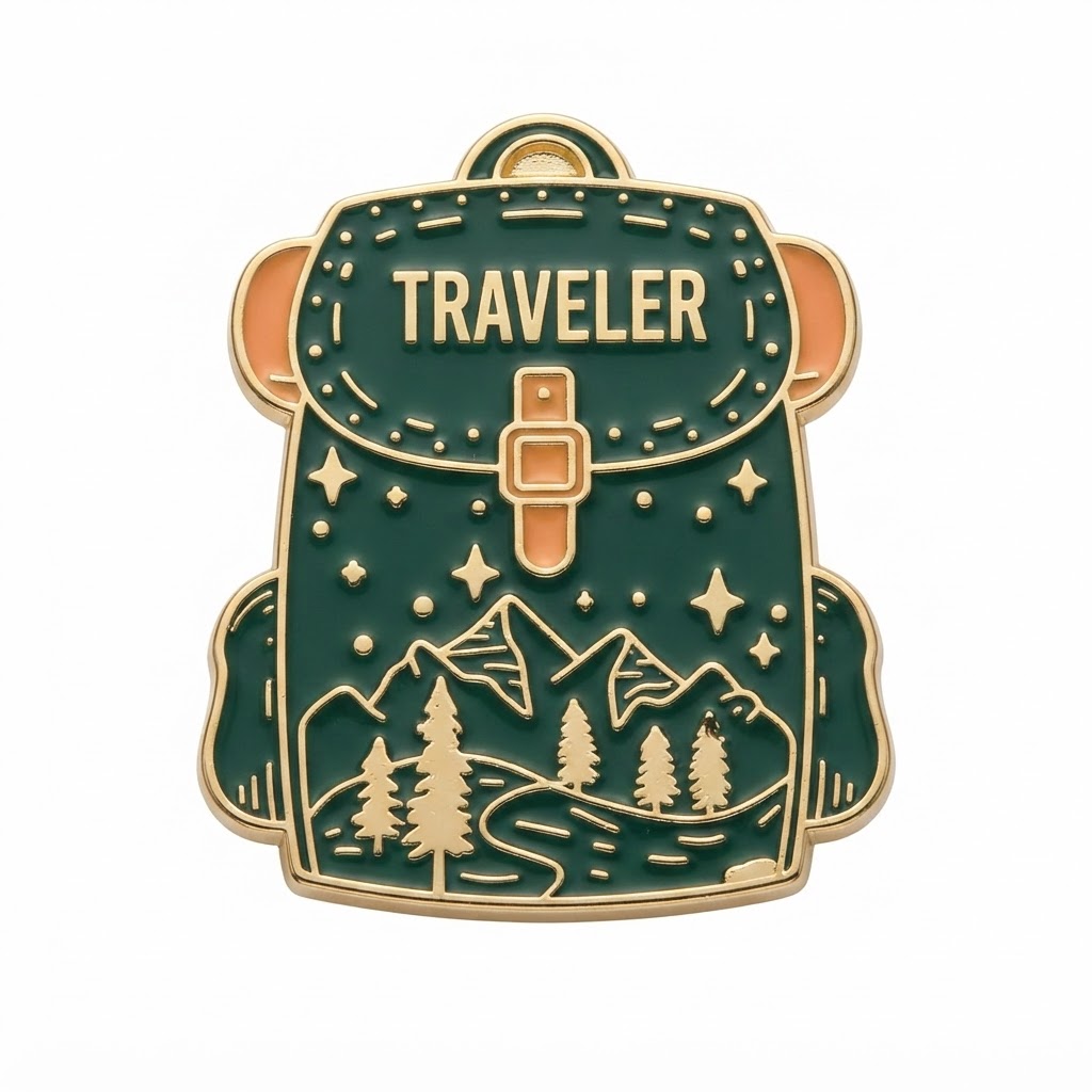 Survivalist Pin - A collectible pin for adventurers who mastered packing, navigating and outdoor skills.