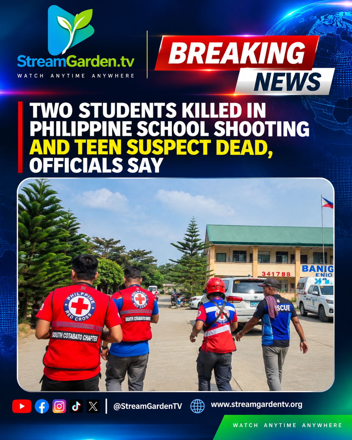 Two Students Killed in Philippine School Shooting — and Teen Suspect Dead, Officials Say