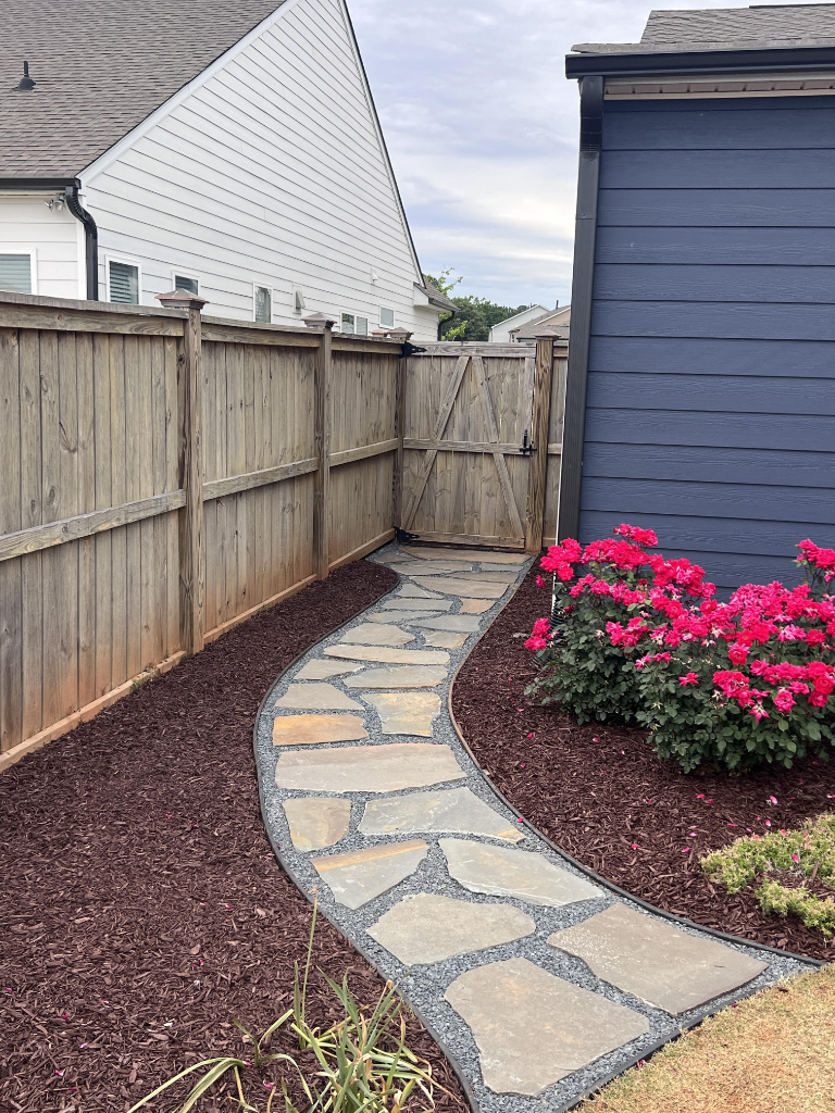 Flagstone walkway