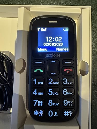 Artfone C1+ 4G phone inside open box — real unboxing photo