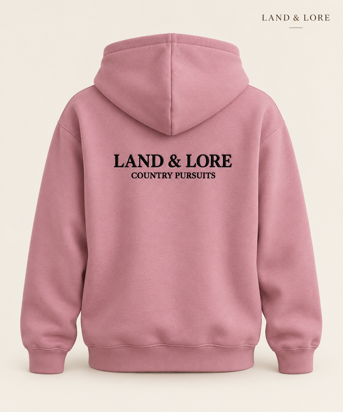 Dusty Pink Fire Side Hoodie