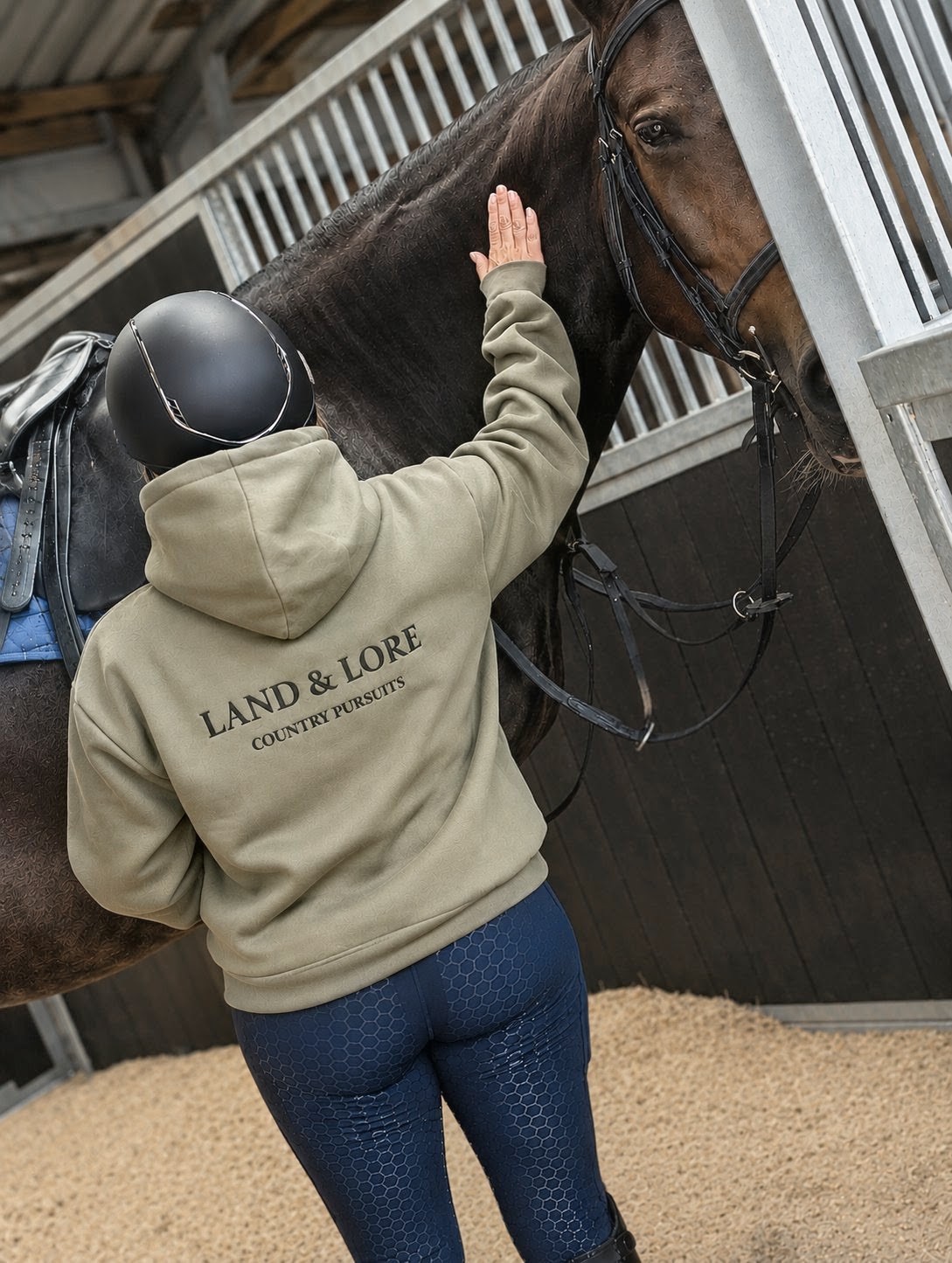 THE LORE Full Seat Performance Riding Tights - Navy