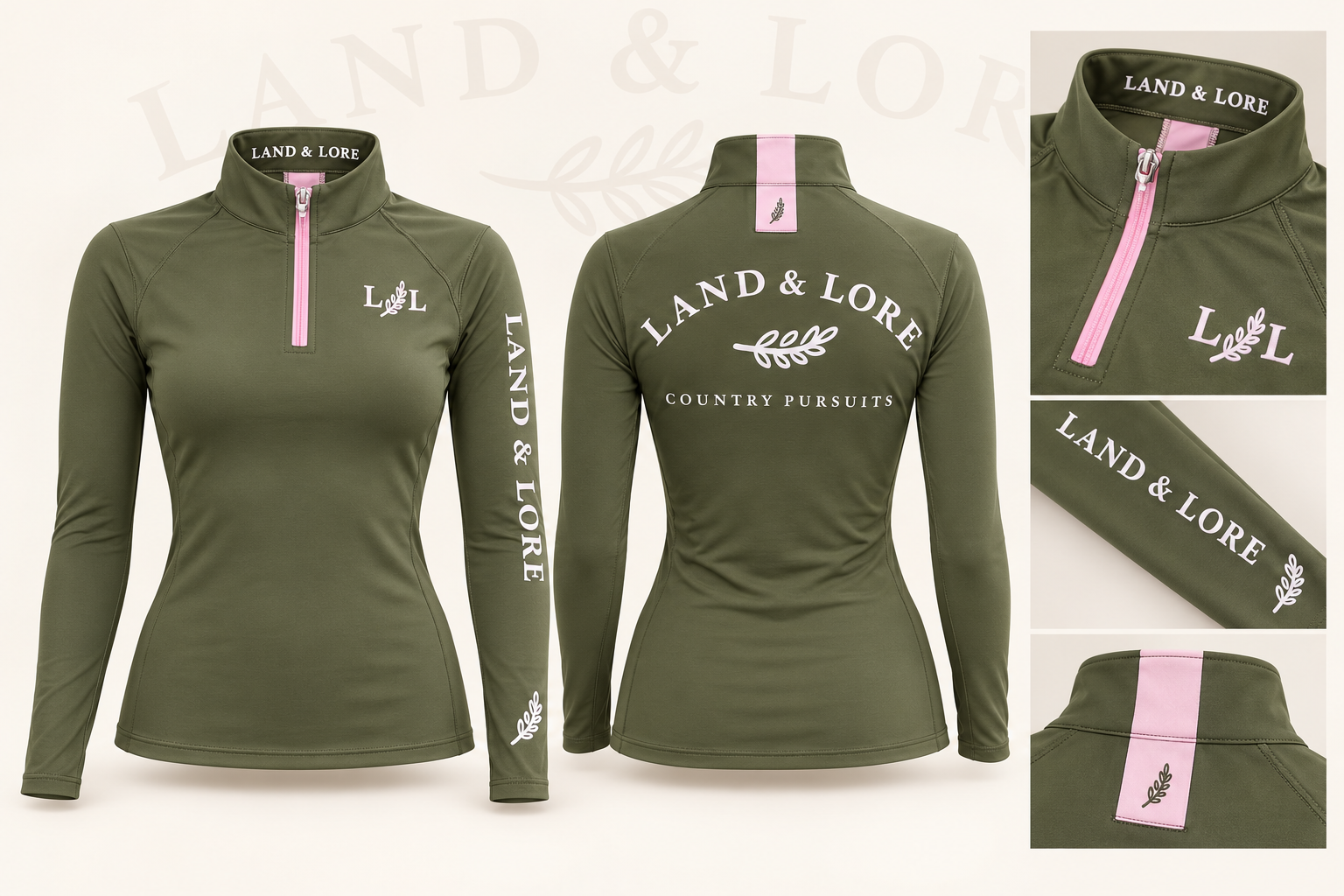 Olive & Pink Baselayer