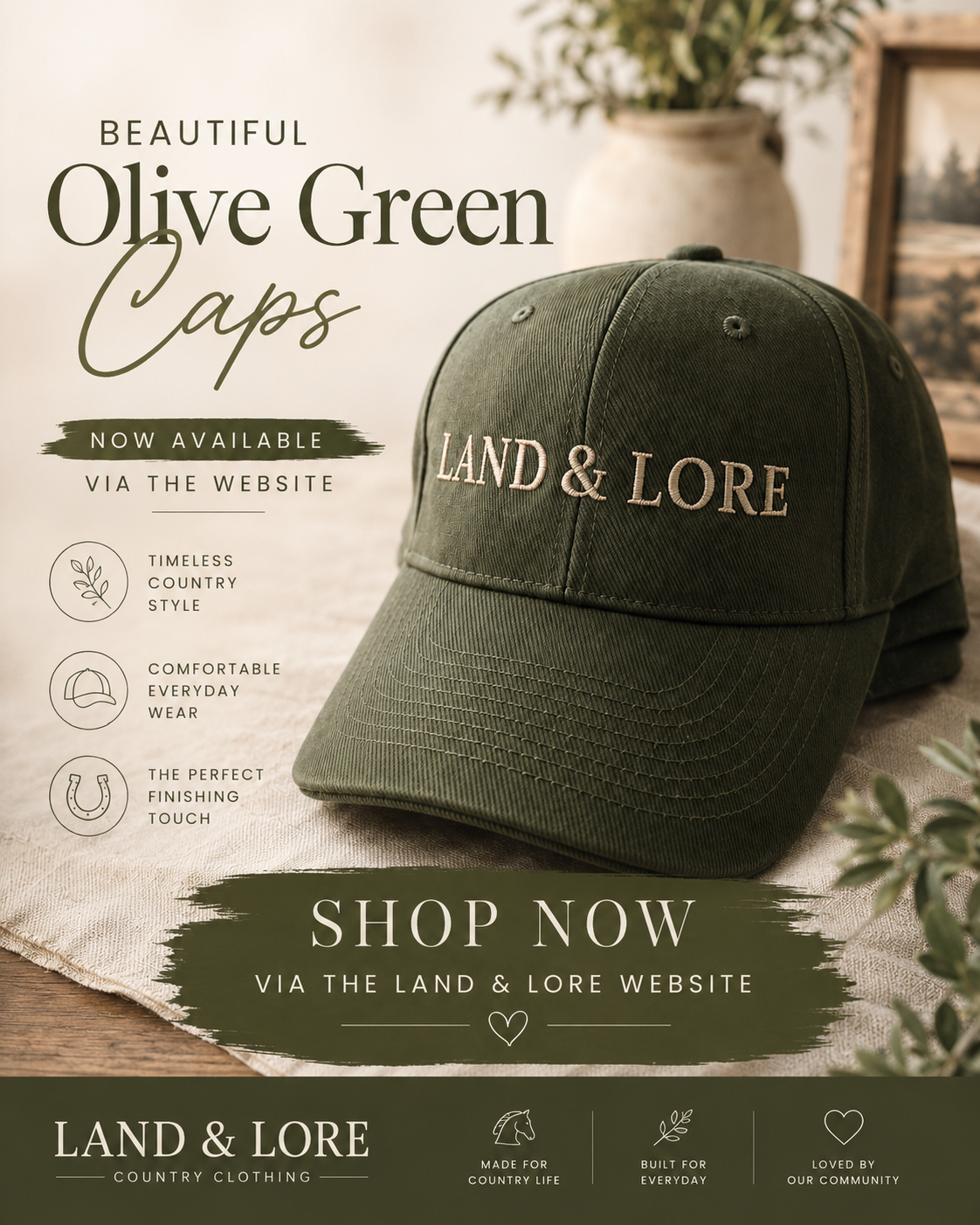 Olive Green Cap