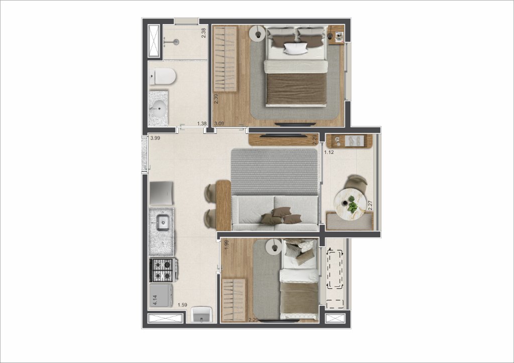 Planta 36m² — Final 2 — Planta