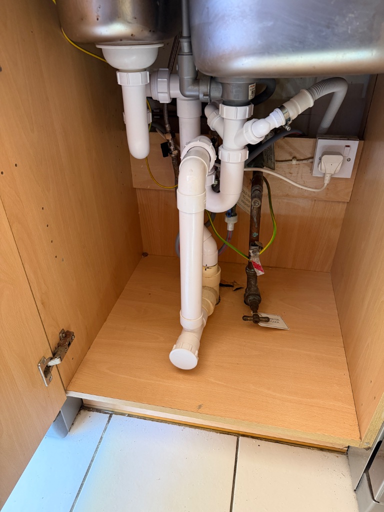 Kitchen Waste Pipe Reorganization — after