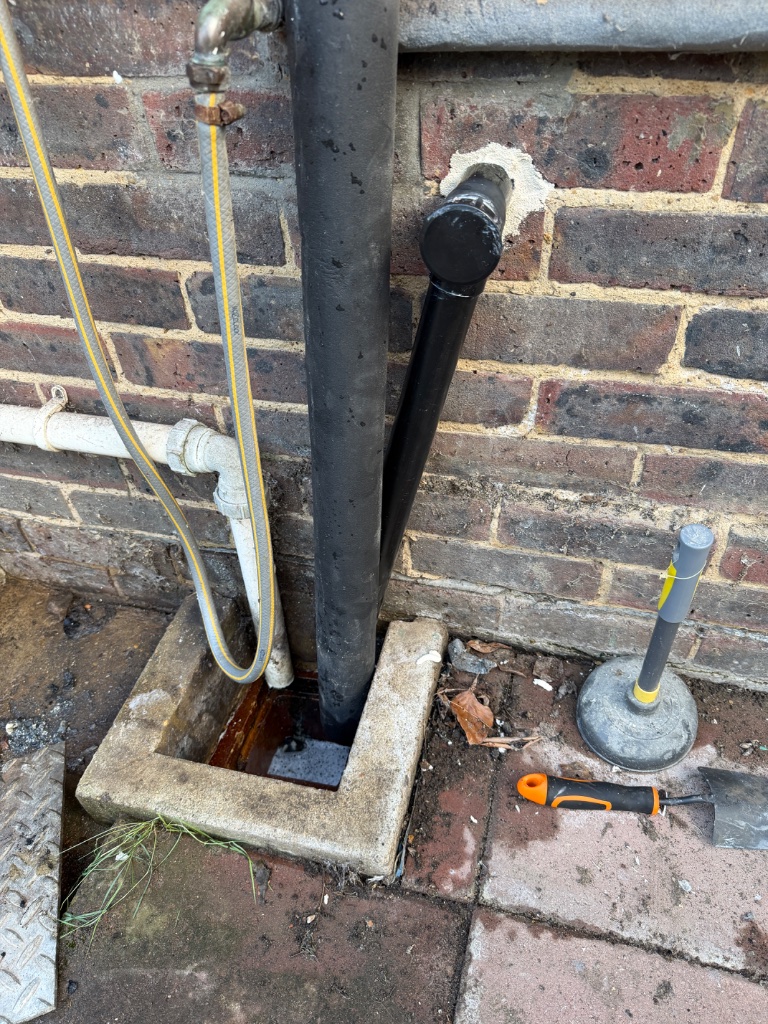 Broken Waste Pipe & Blockage Clearing — after
