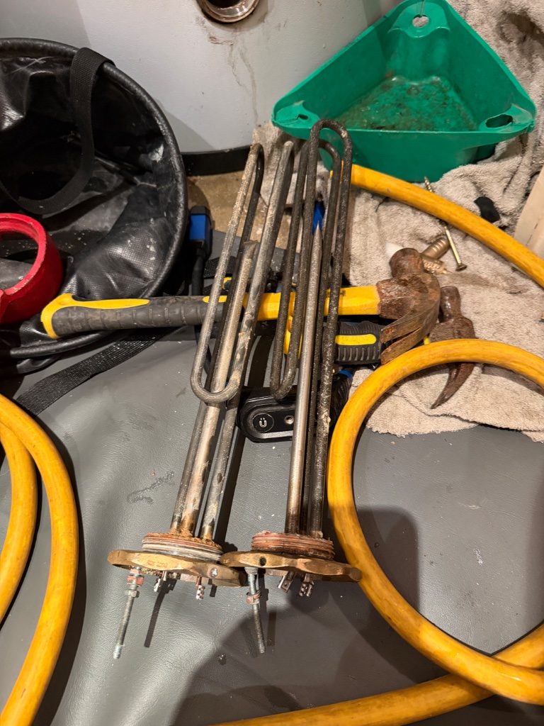 Immersion Heater Replacement — before