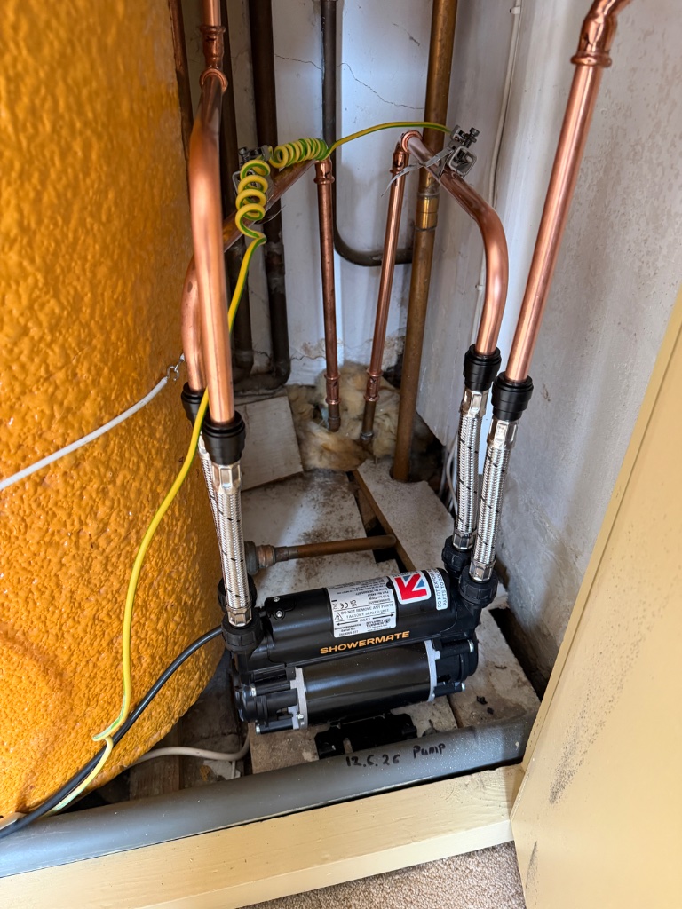 Shower Pump Repair — after