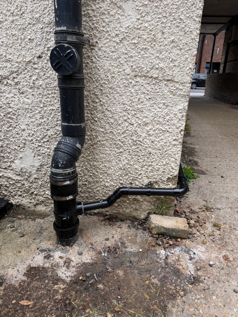 Leaking Waste Pipe Repair — after