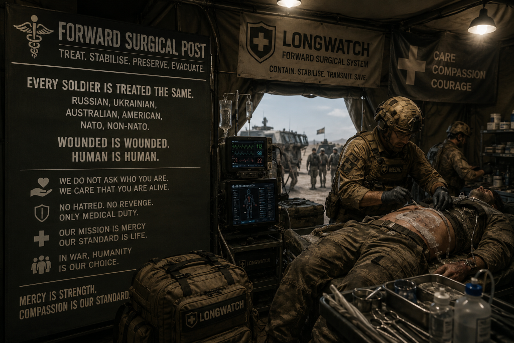 Longwatch Forward Surgical Post — Treat. Stabilise. Preserve. Evacuate.