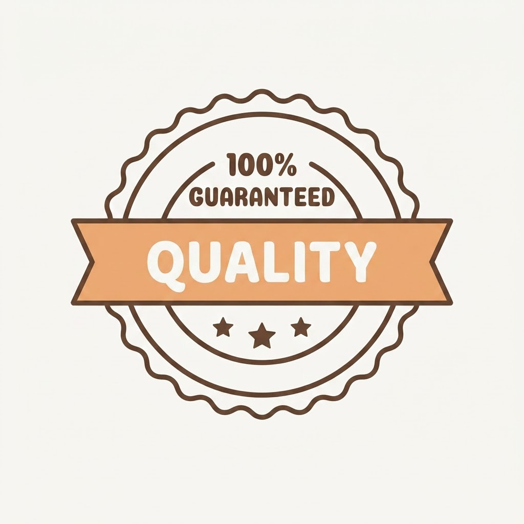 100% Guaranteed Quality stamp â Wagglo Pets quality assurance badge