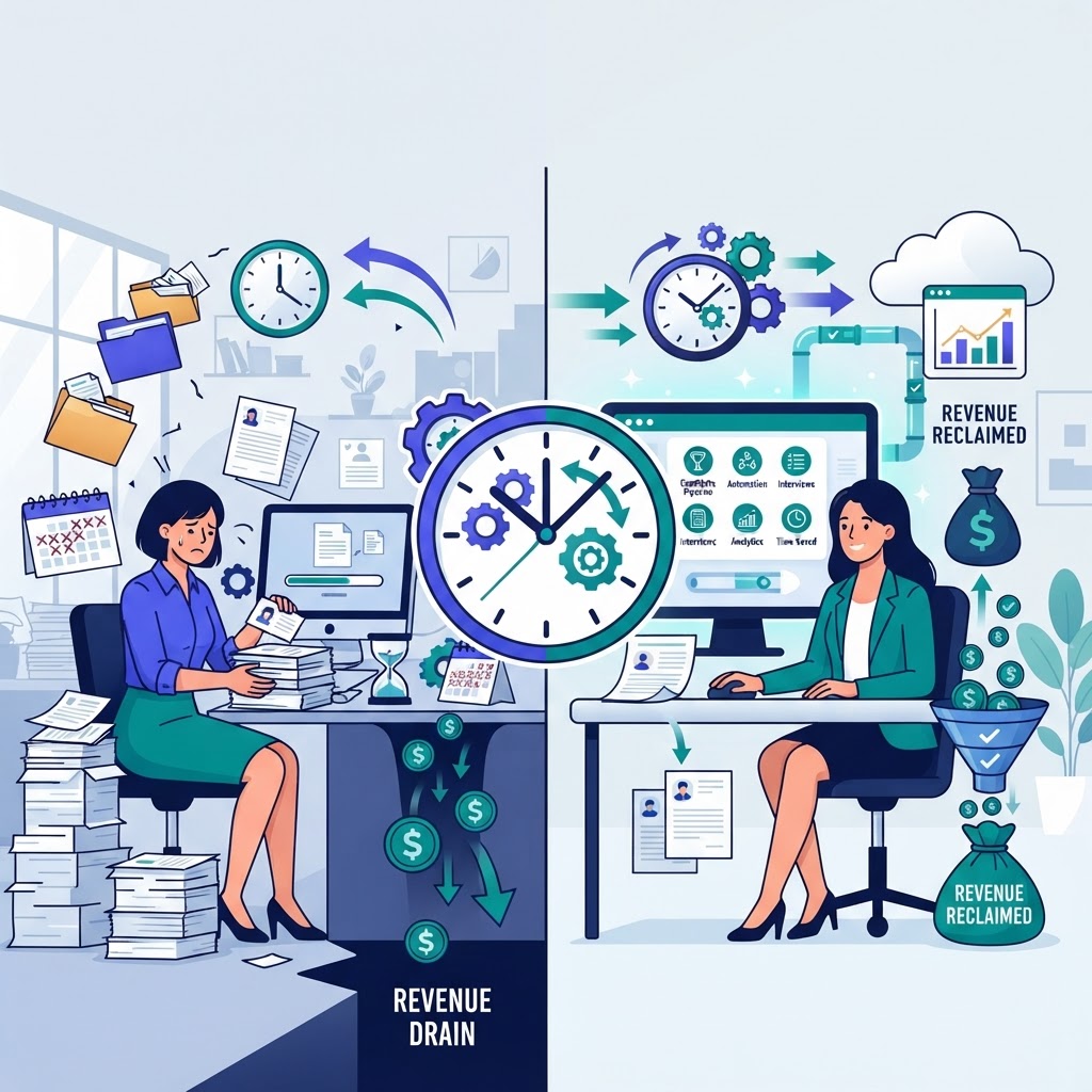Stop the Clock: How Manual Hiring Drains Revenue and How a CRM Reclaims Your Time
