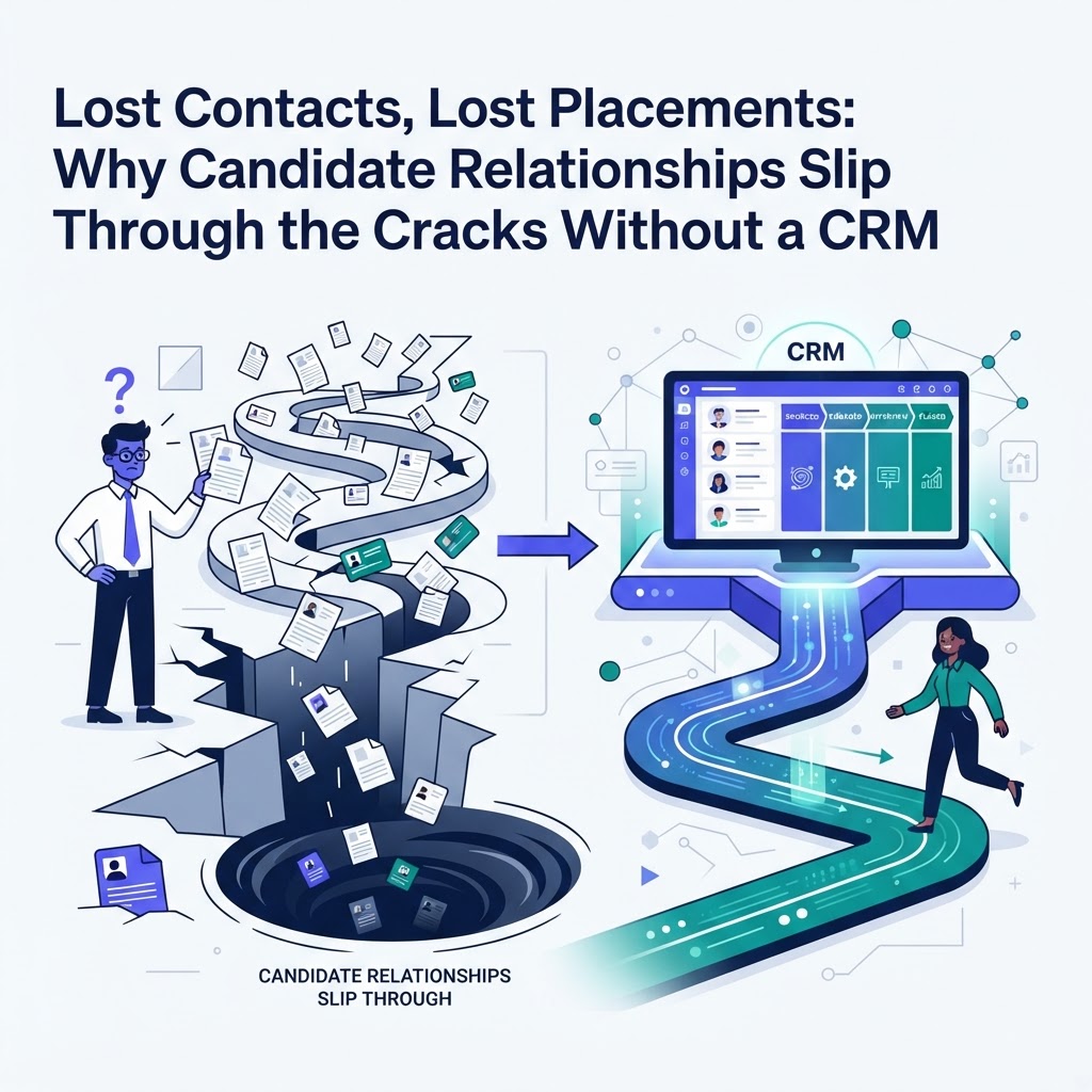 Lost Contacts, Lost Placements: Why Candidate Relationships Slip Through the Cracks Without a CRM