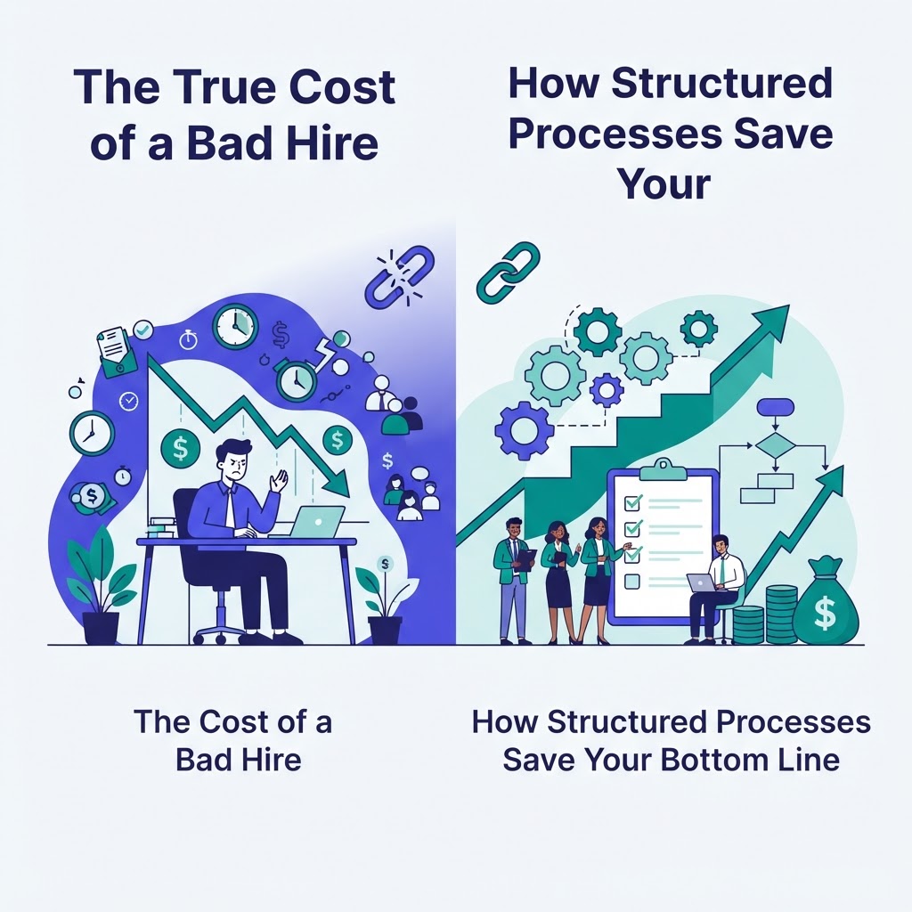 The True Cost of a Bad Hire: How Structured Processes Save Your Bottom Line