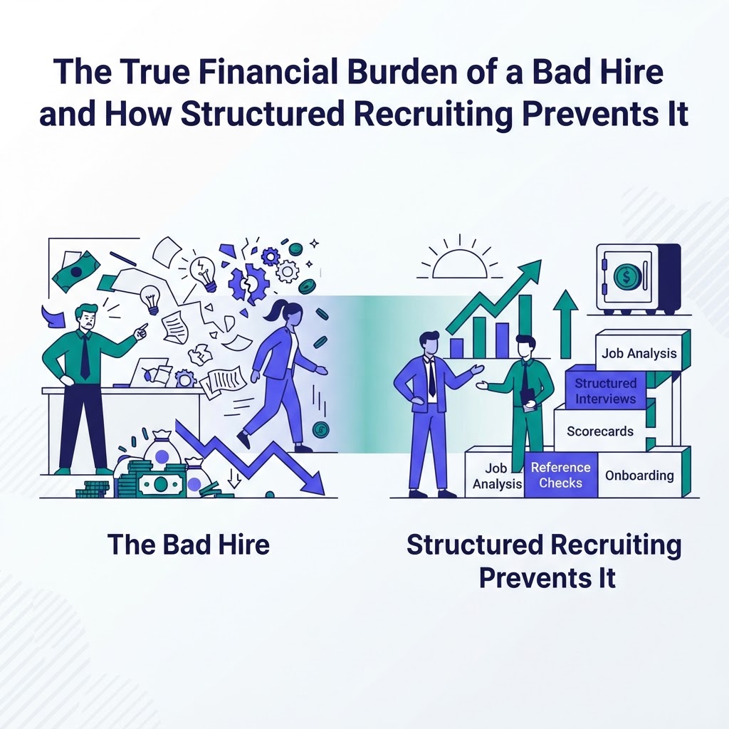The True Financial Burden of a Bad Hire and How Structured Recruiting Prevents It