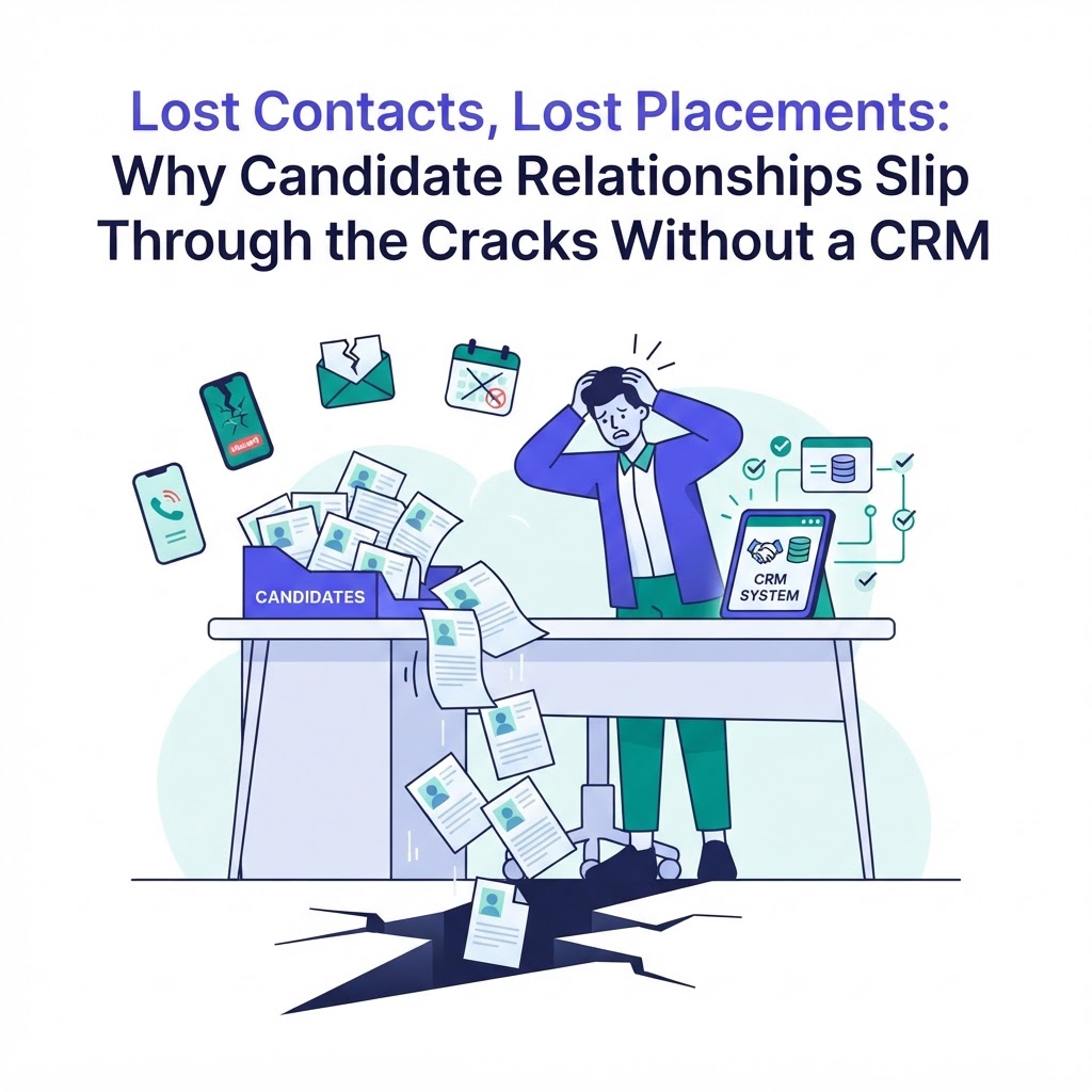 Lost Contacts, Lost Placements: Why Candidate Relationships Slip Through the Cracks Without a CRM