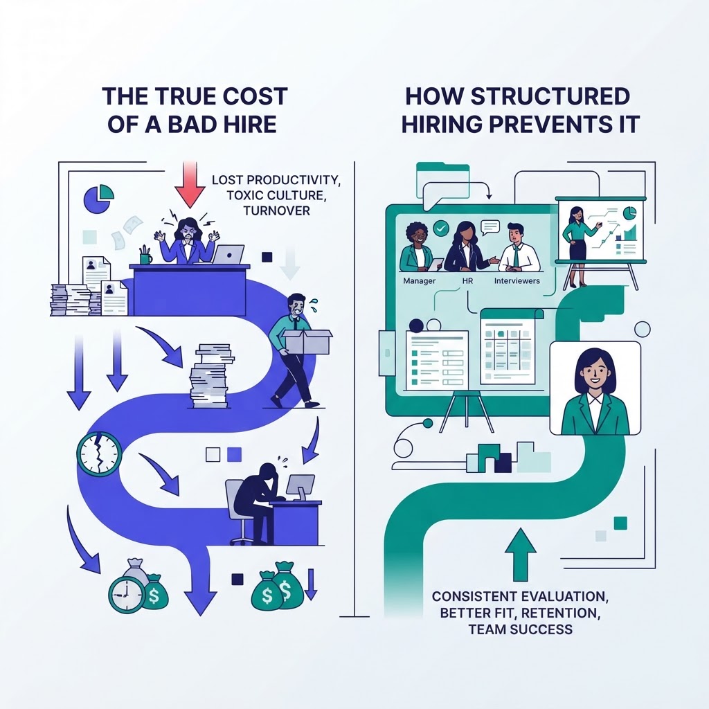 The True Cost of a Bad Hire and How Structured Hiring Prevents It