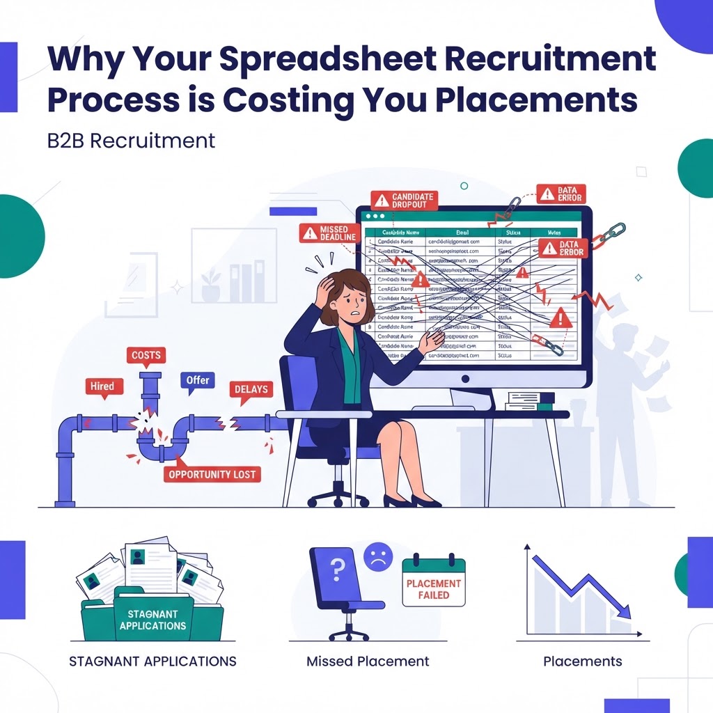Why Your Spreadsheet Recruitment Process is Costing You Placements
