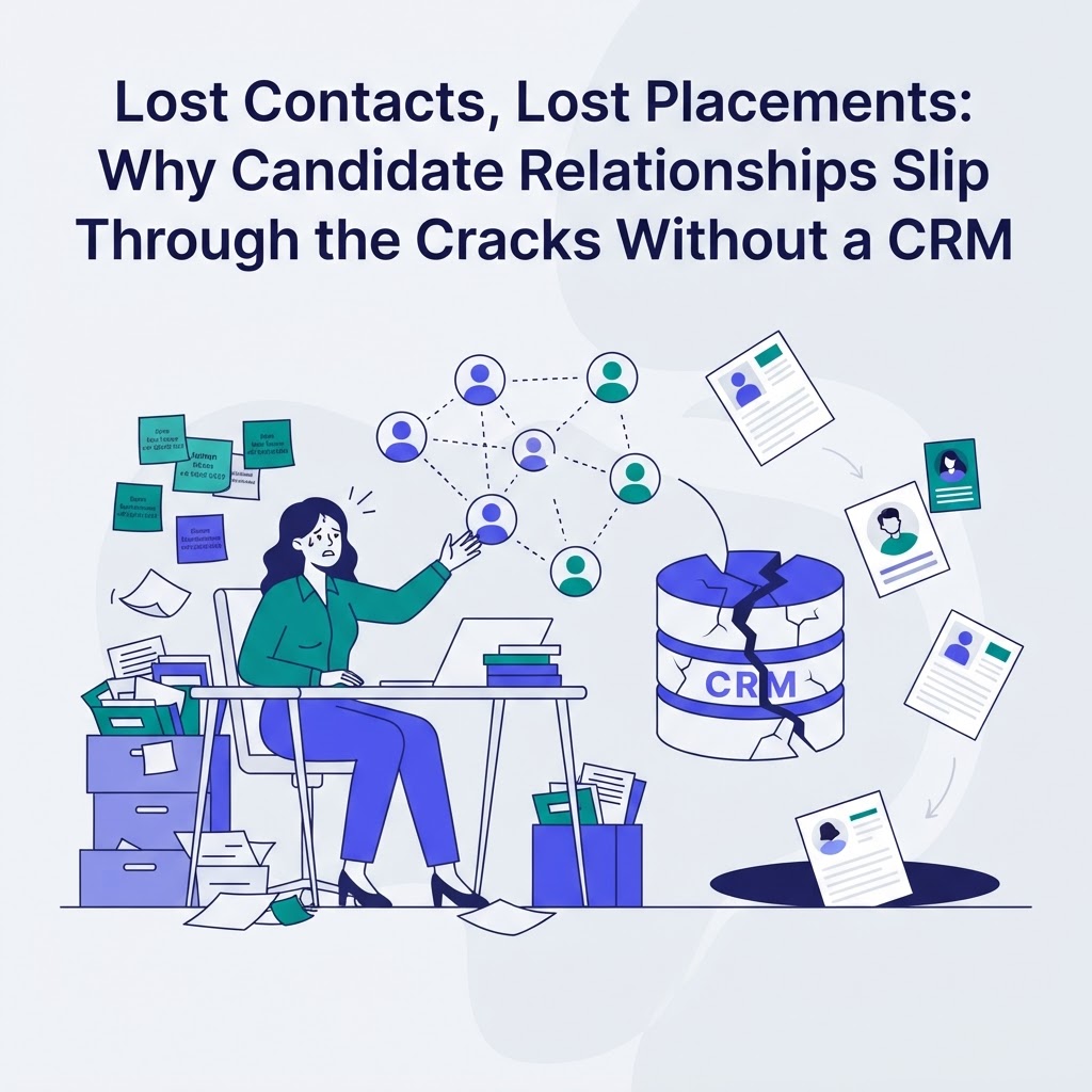 Lost Contacts, Lost Placements: Why Candidate Relationships Slip Through the Cracks Without a CRM