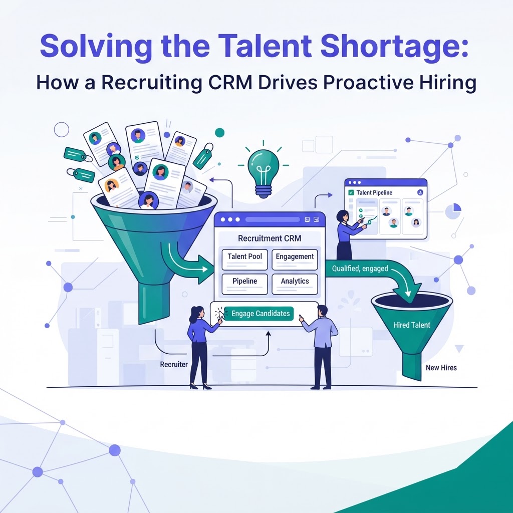 Solving the Talent Shortage: How a Recruiting CRM Drives Proactive Hiring
